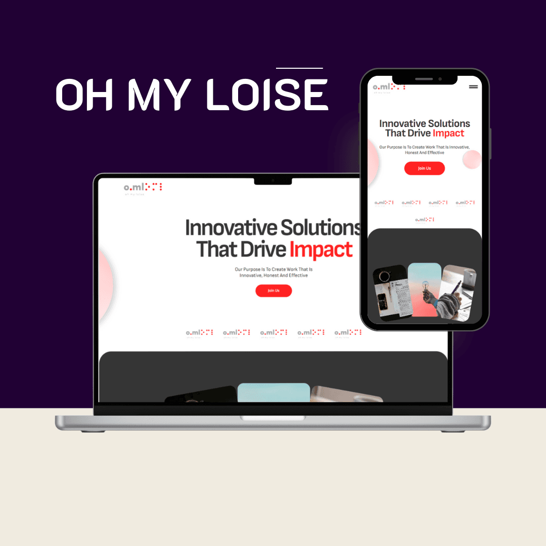 website landing page
